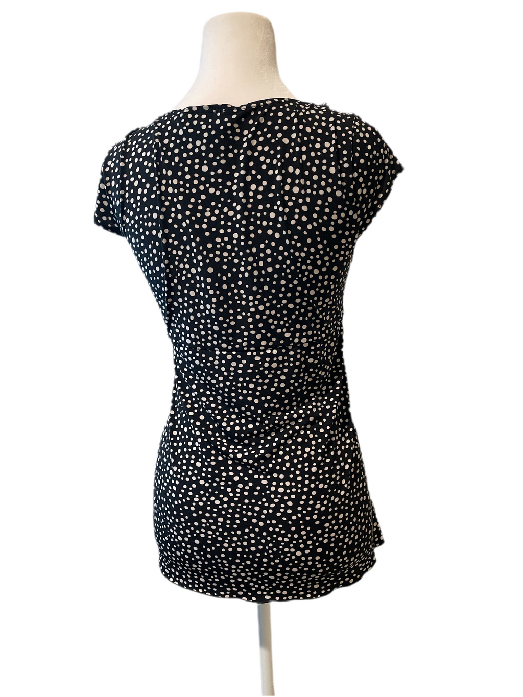Y2K polka dot milkmaid top