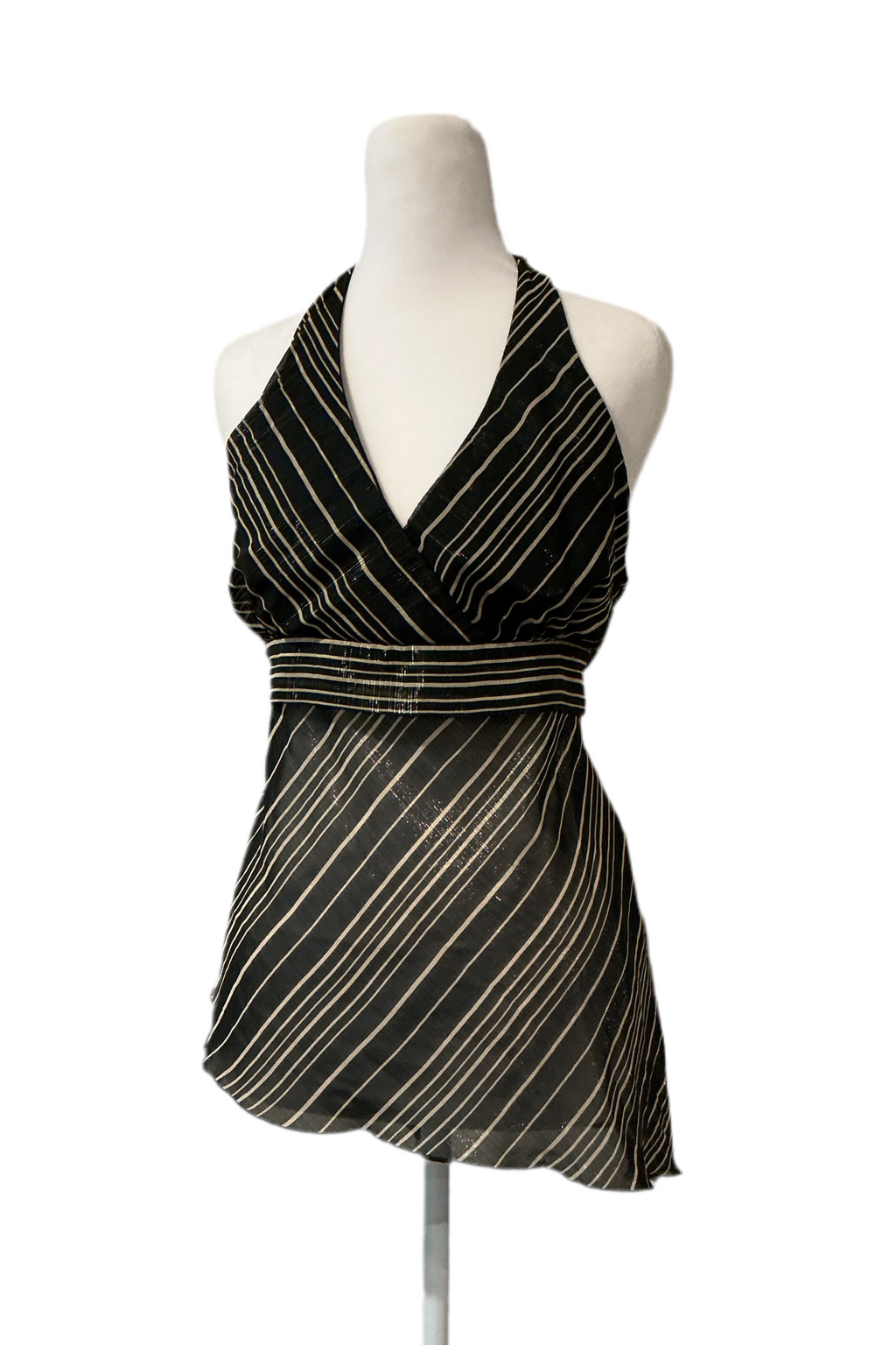 Y2K sheer halter top