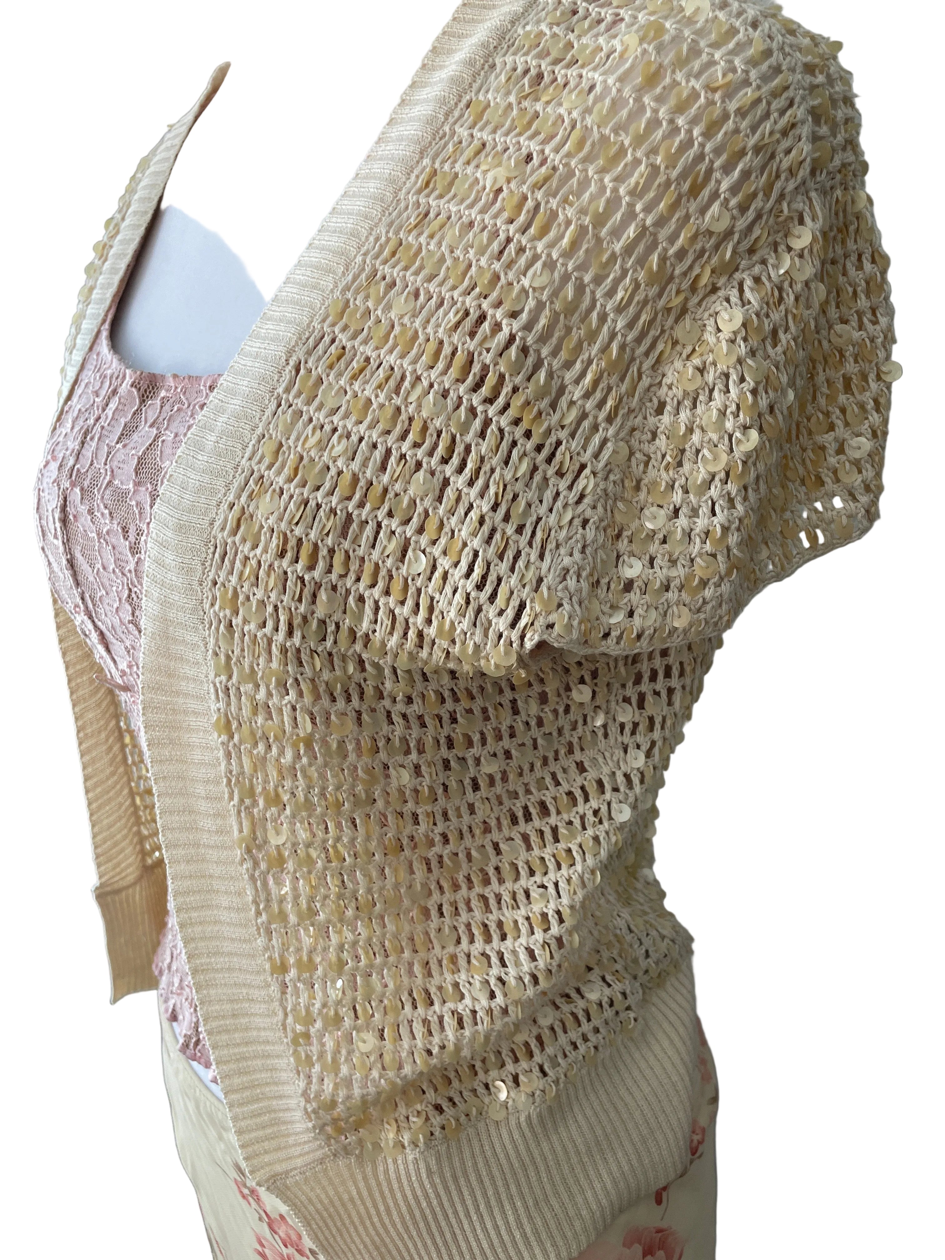 Y2K fairy sequin top