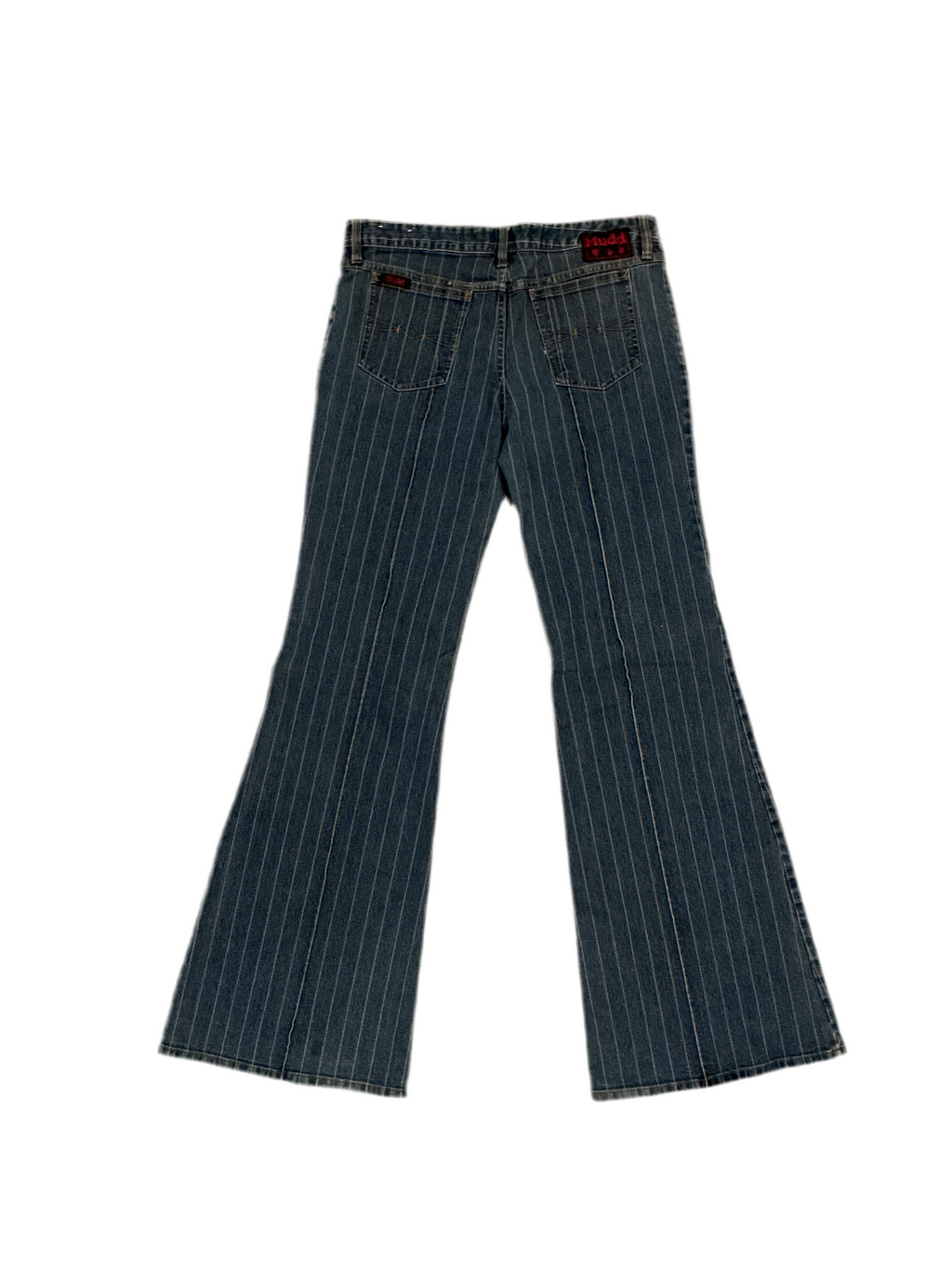Y2K pinstripe flared Mudd jeans