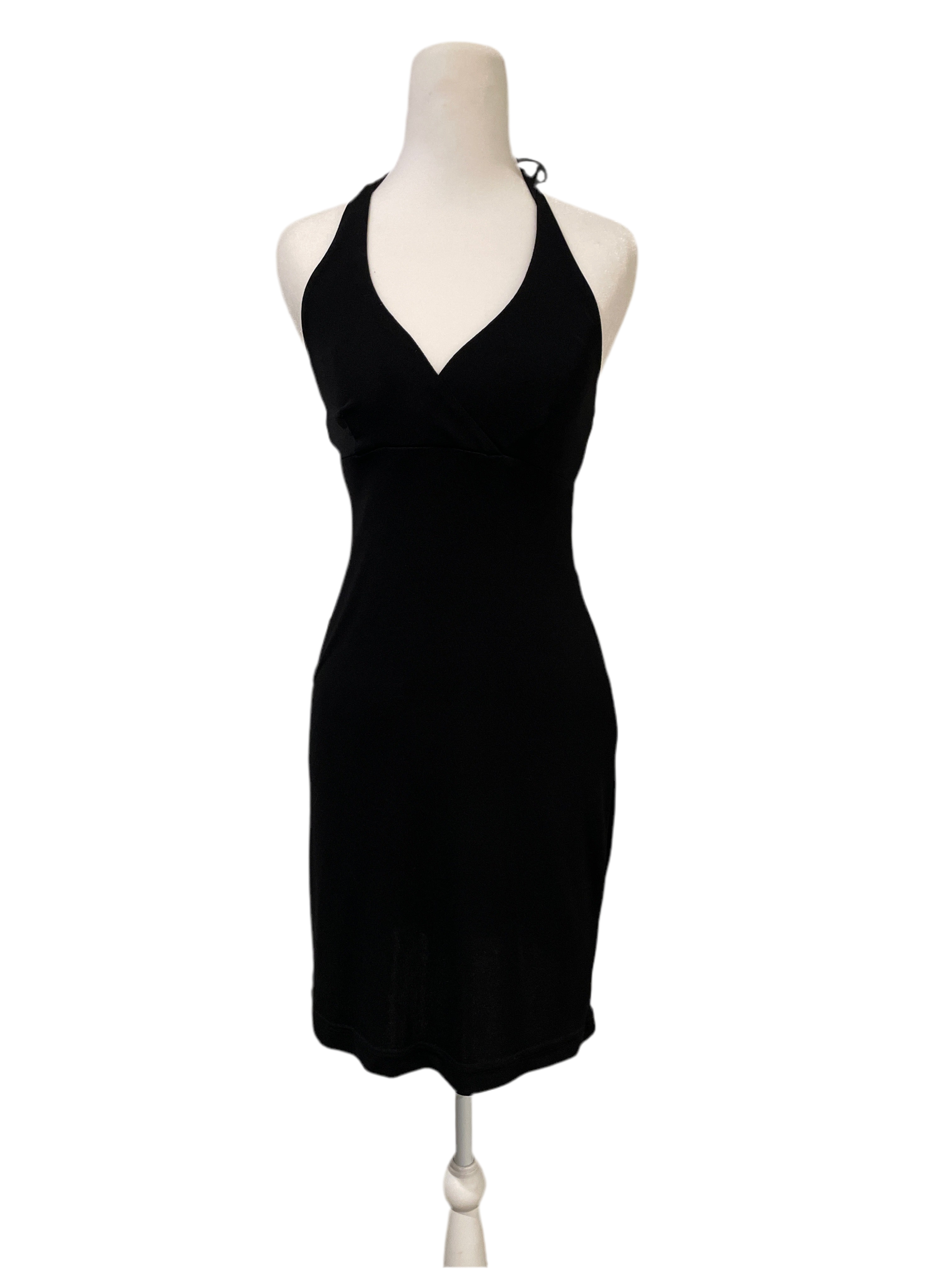 90s Little Black Halter Dress