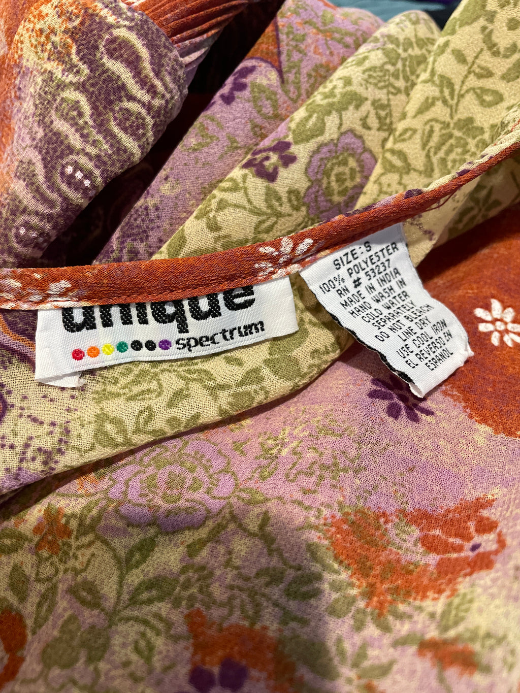 70s Style Angel sleeve Dress