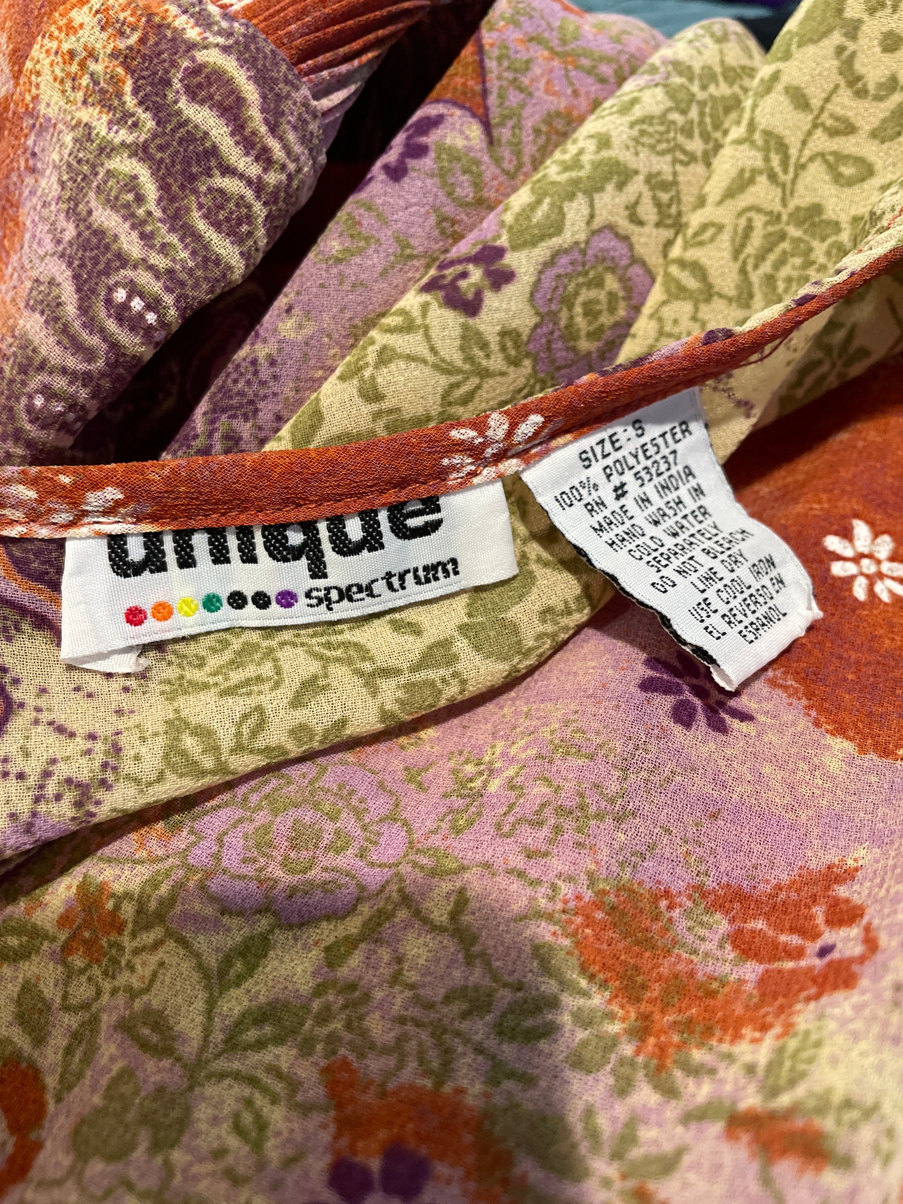 70s Style Angel sleeve Dress