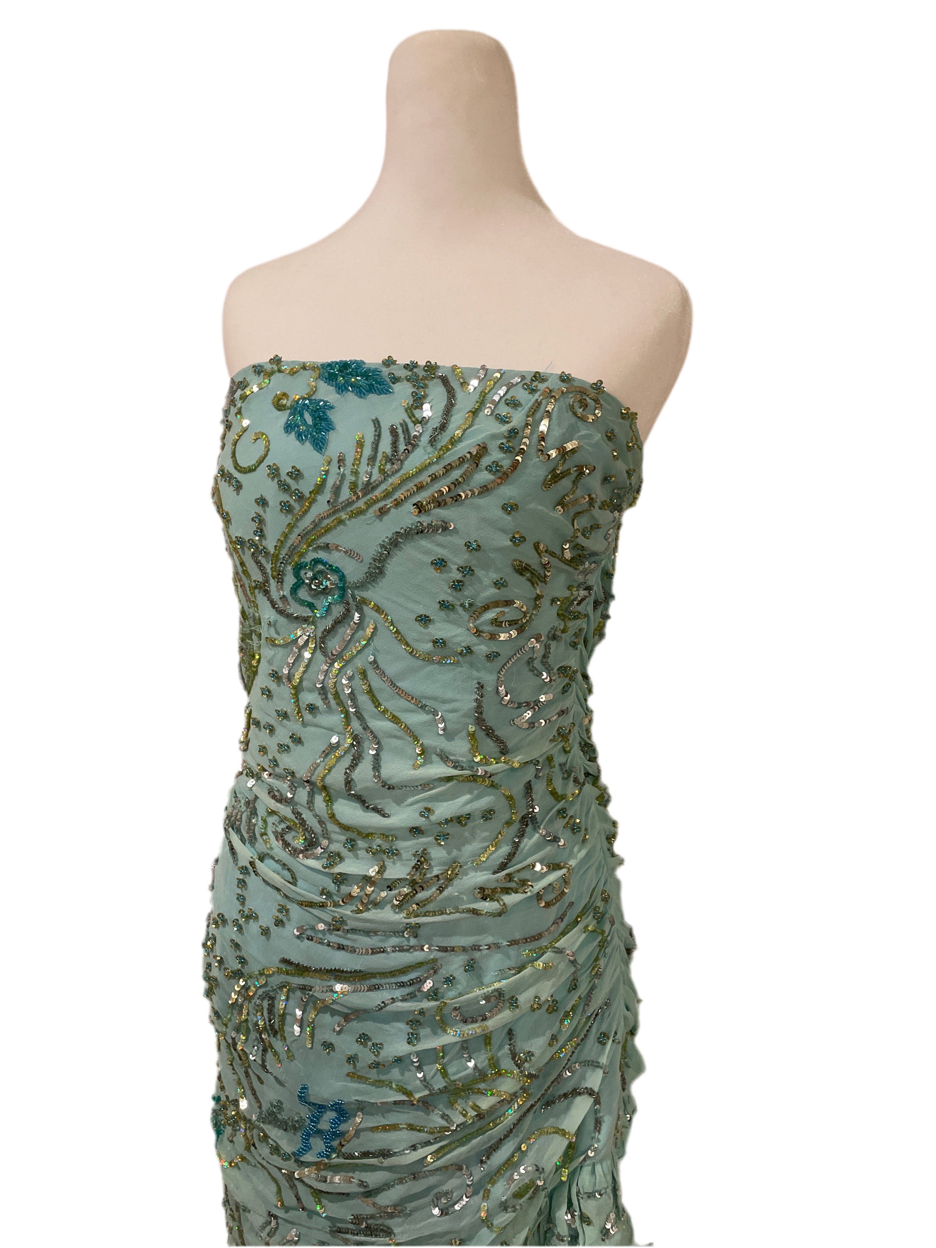 Y2K Sean Couture 100% Silk Dress