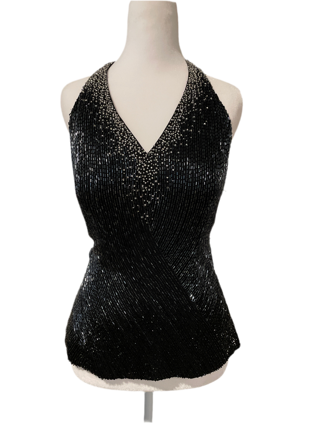 Y2K Fully Beaded Halter Top