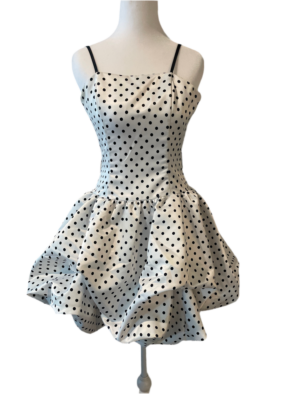 Y2K Polka Dot Gunne Sax bubble dress