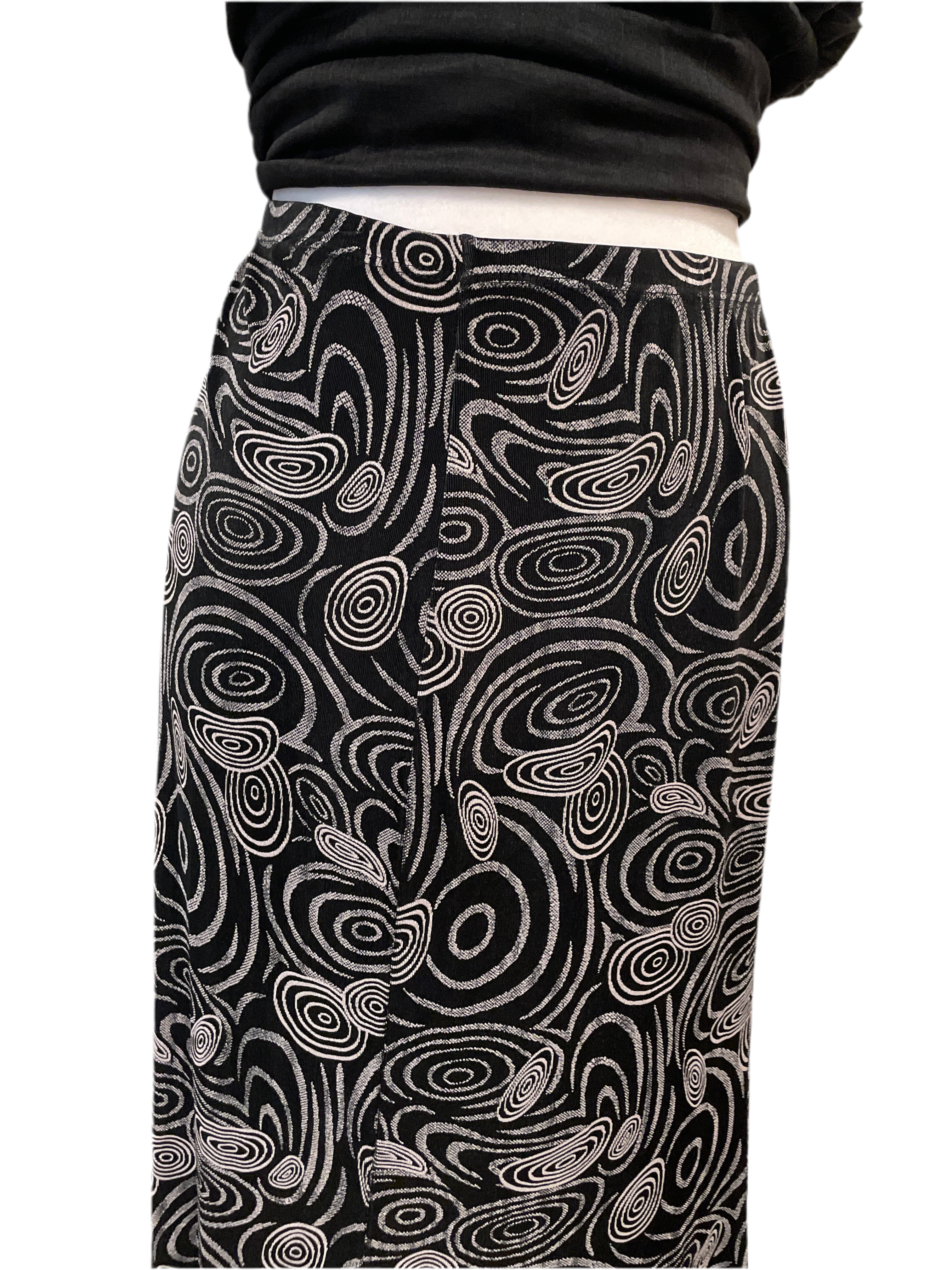 Y2K Swirl Midi Skirt