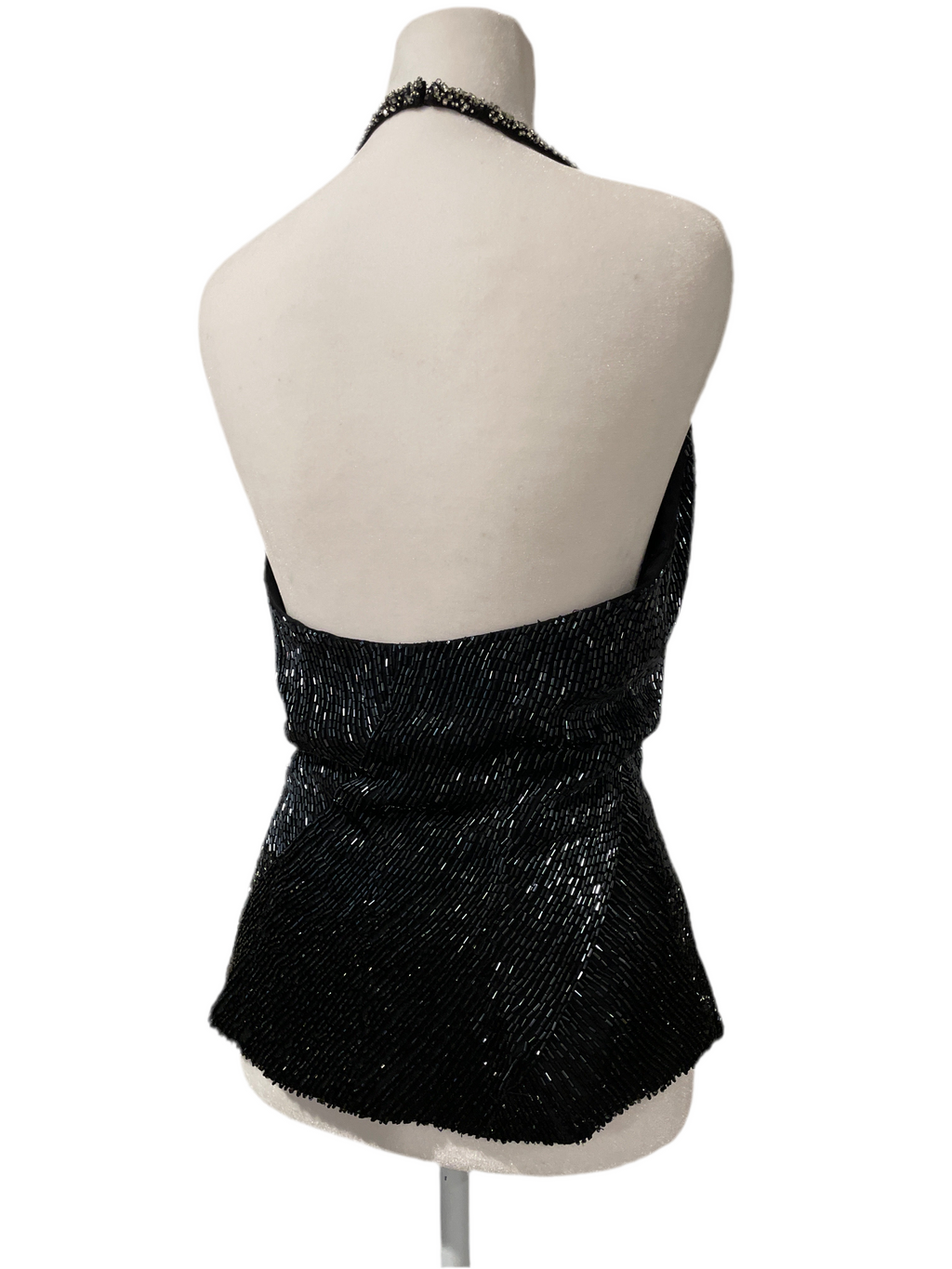 Y2K Fully Beaded Halter Top