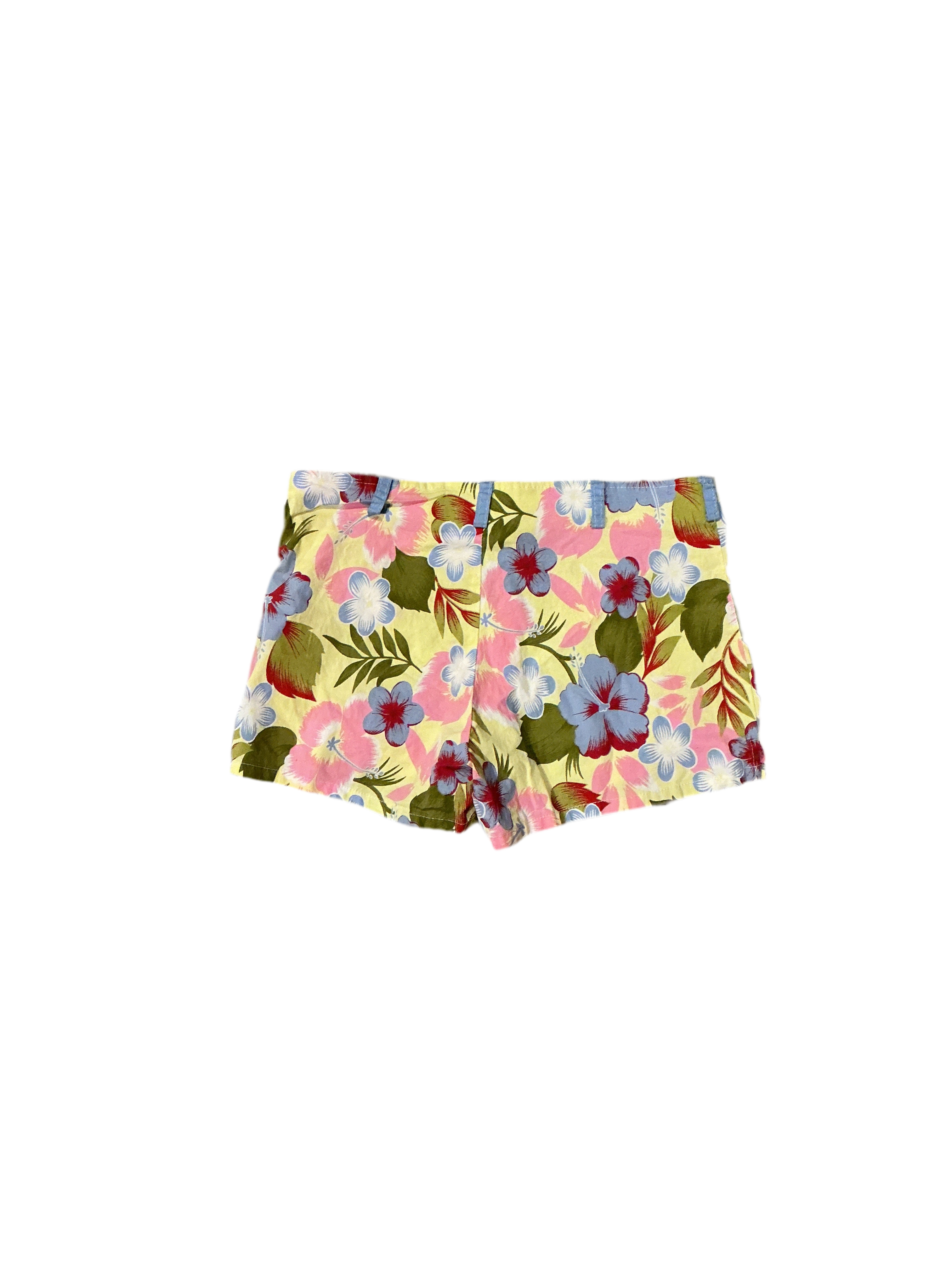 Y2K hibiscus mini shorts