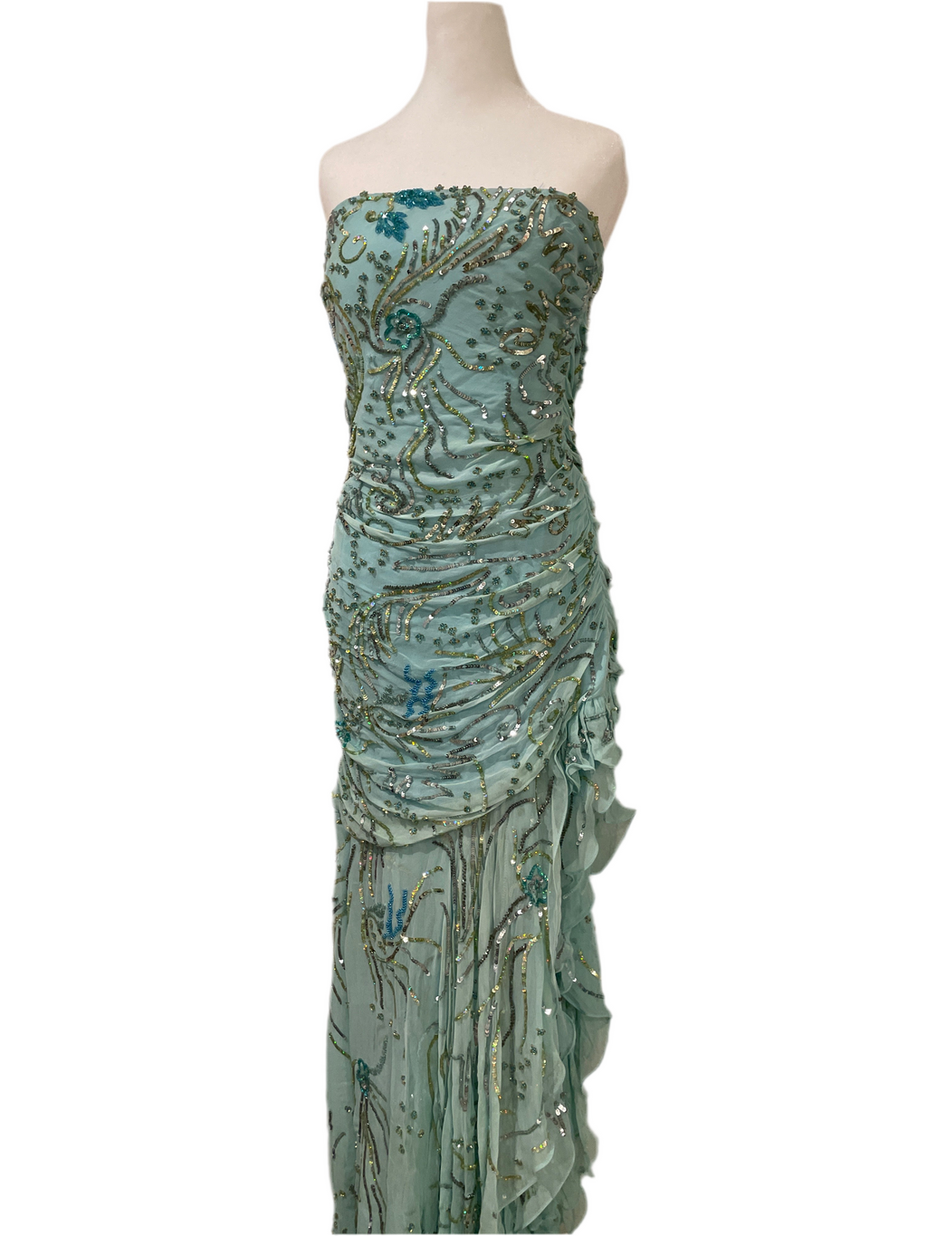 Y2K Sean Couture 100% Silk Dress