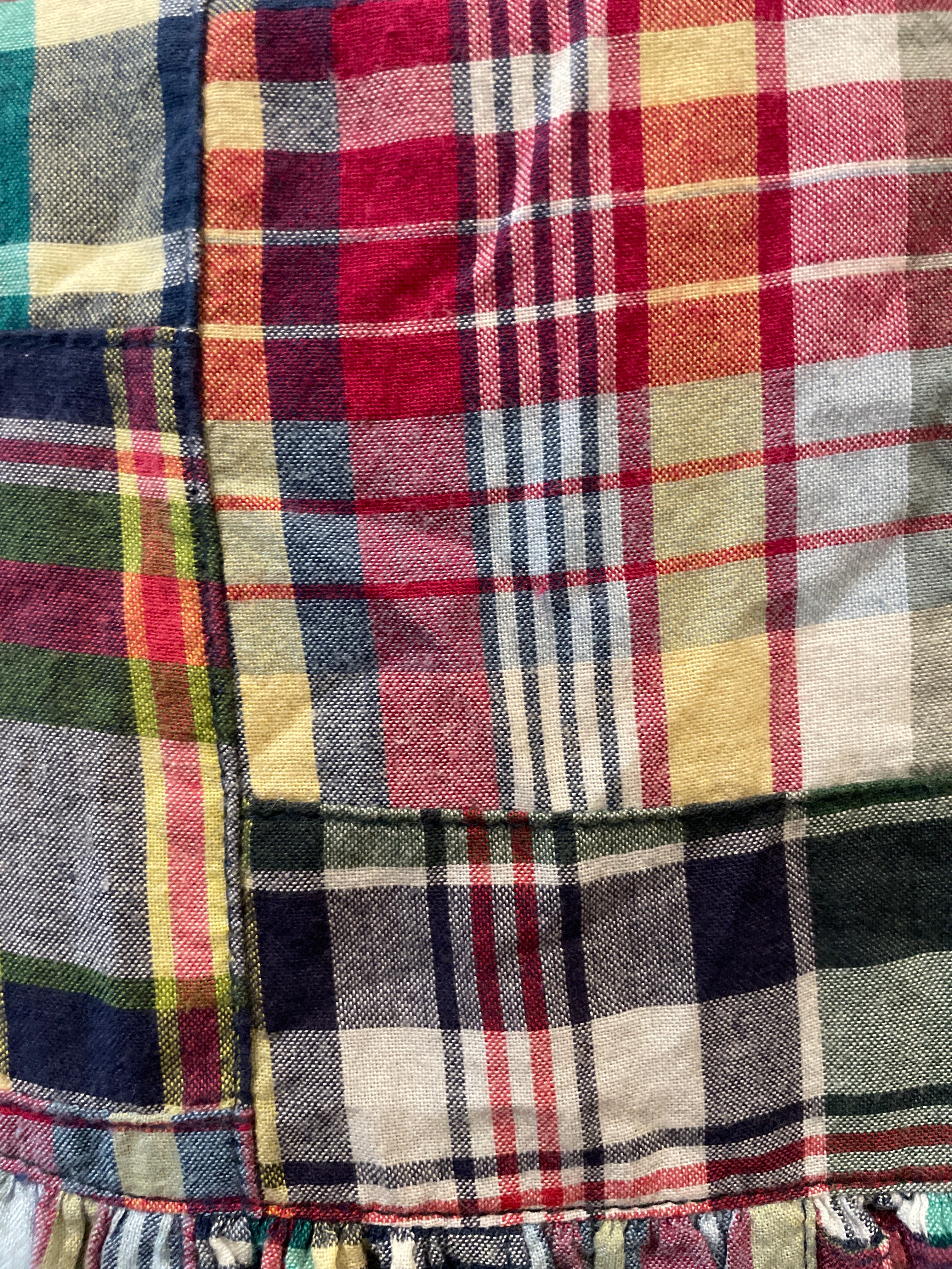 Y2K Plaid Midi Skirt