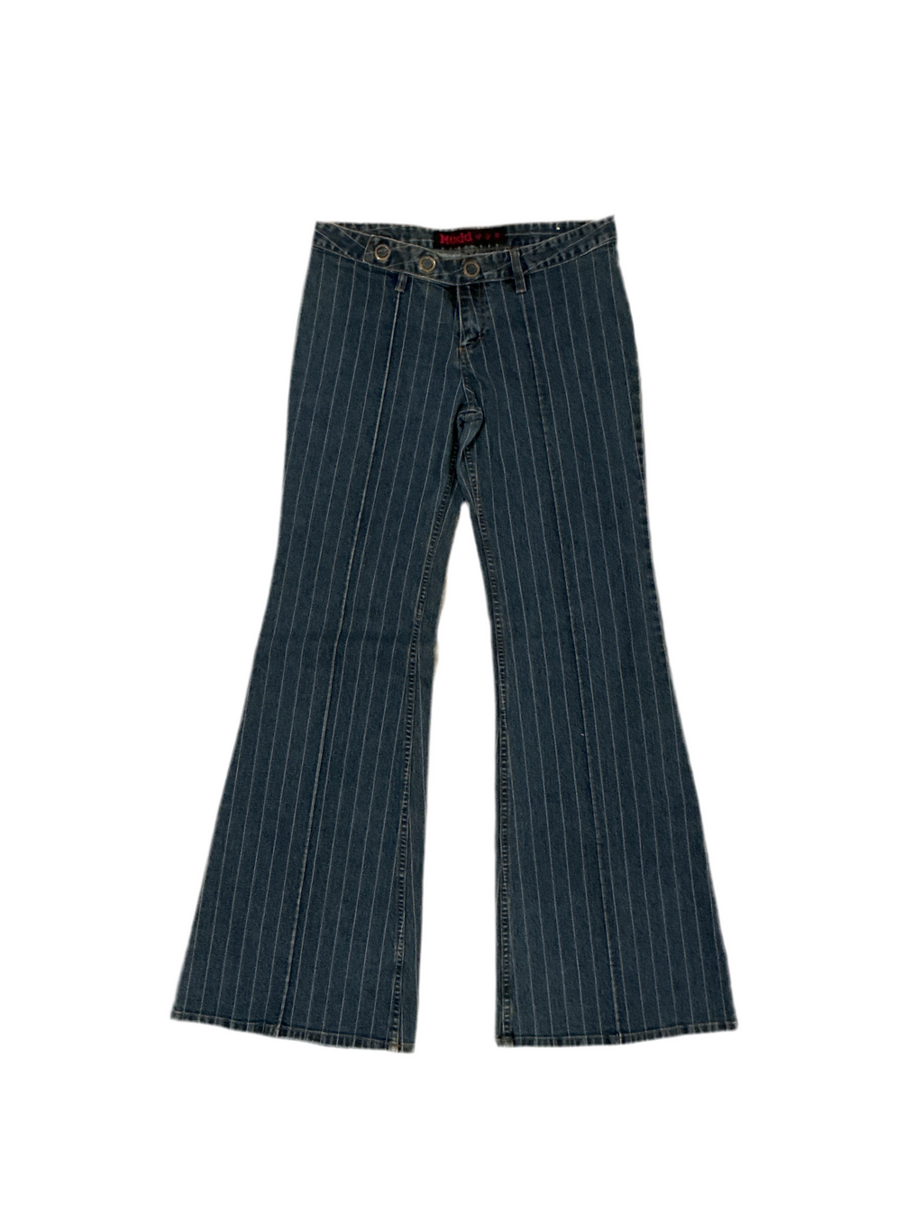 Y2K pinstripe flared Mudd jeans