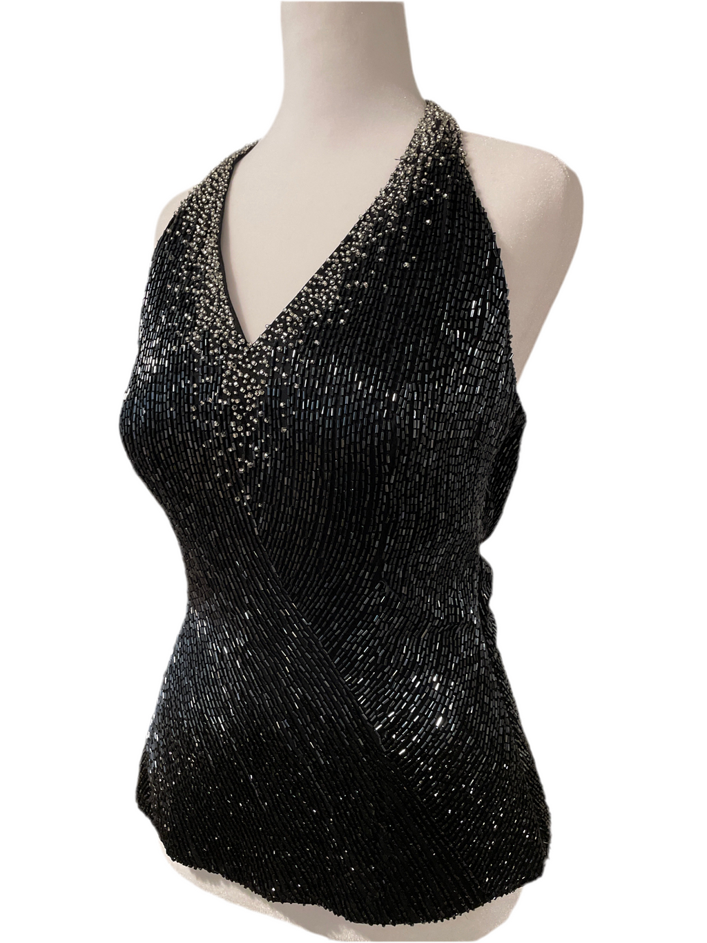 Y2K Fully Beaded Halter Top