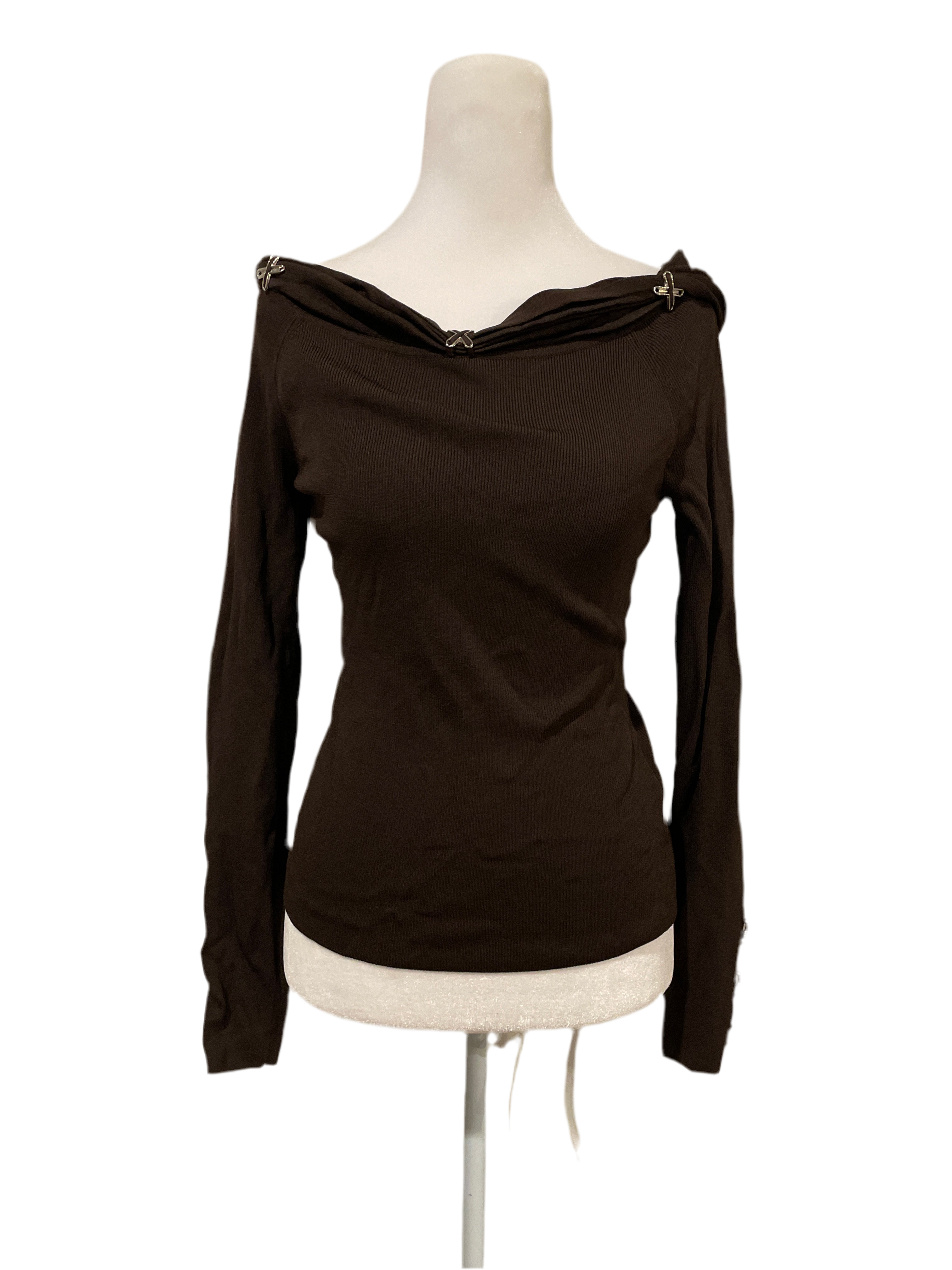 Y2K Brown Knit Long sleeve