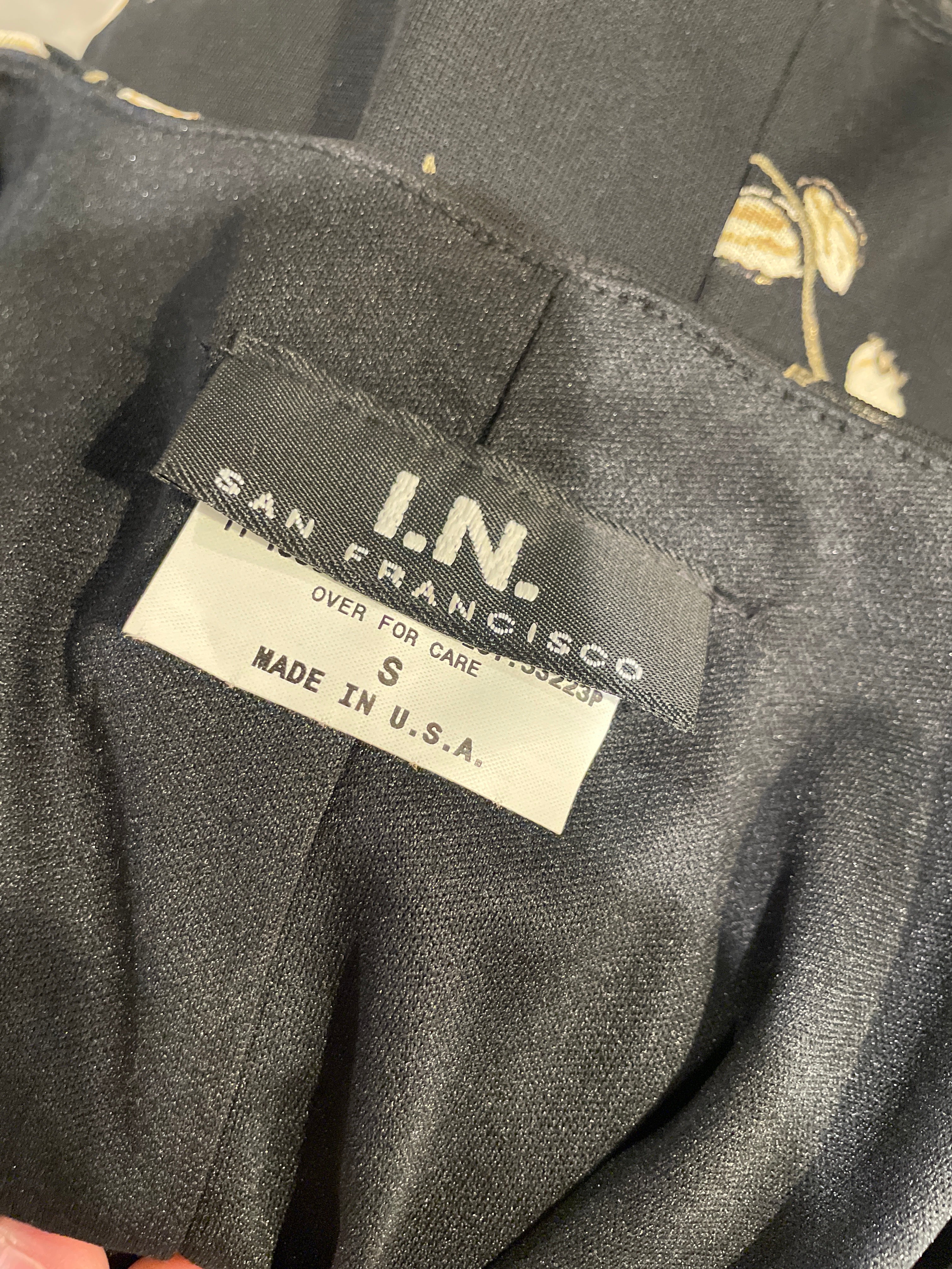 90s Black Gold Mini Dress