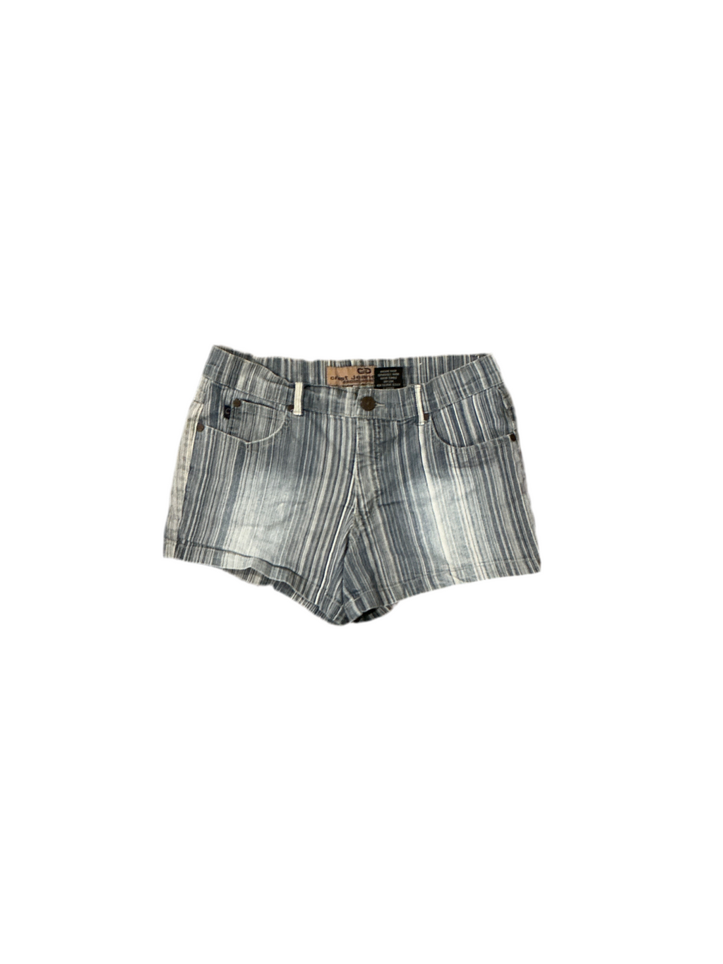 Y2K stripe low rise shorts
