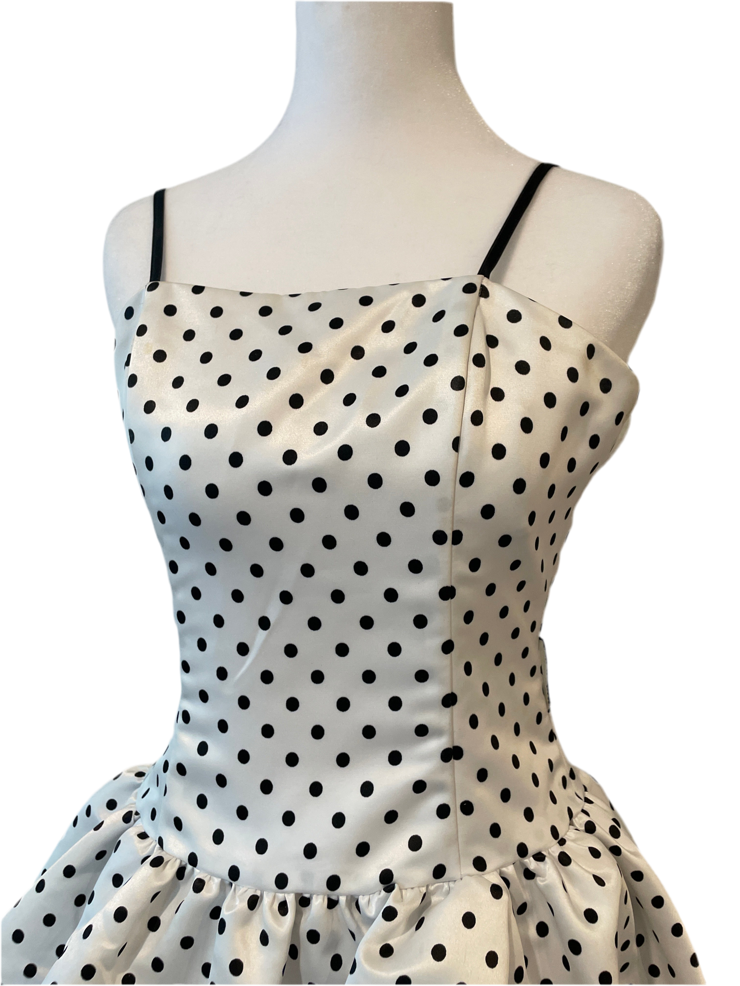 Y2K Polka Dot Gunne Sax bubble dress